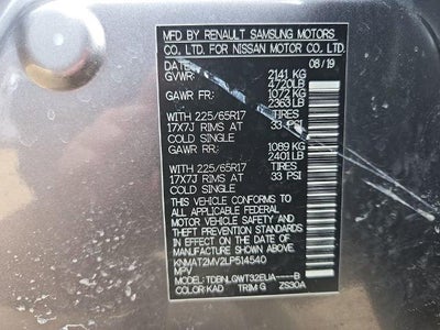 2020 Nissan Rogue SV