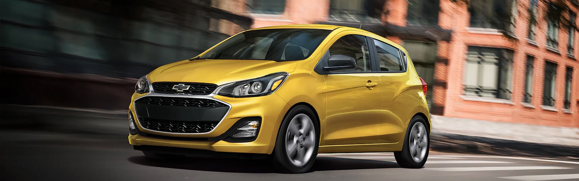 Yellow Spark Running on city road