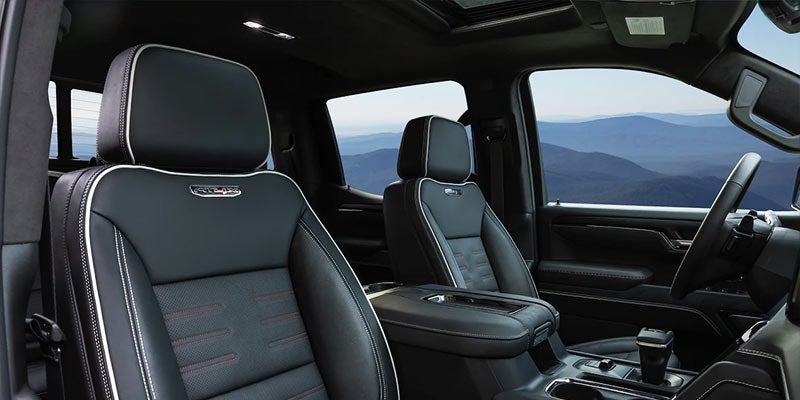 Seats and interior of cabin of Sierra